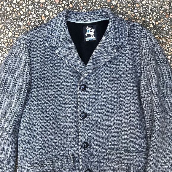 Vintage Alexander’s tweed men’s wool car coat 40 - Picture 4 of 8